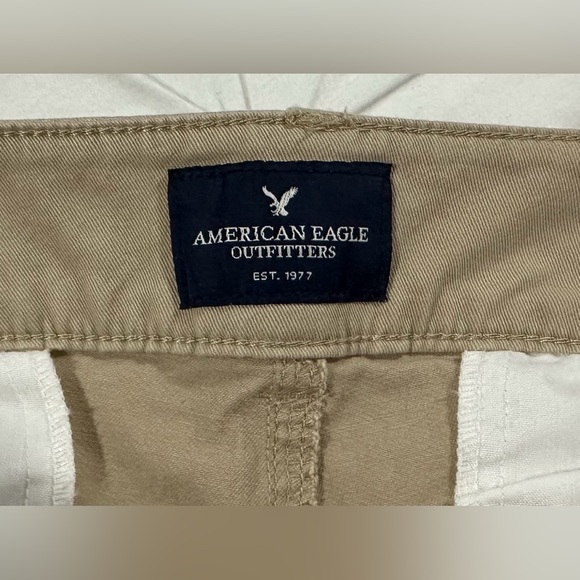 American Eagle Artist Stretch Khaki Pants Women’s 14 Bootcut Chino 30” Inseam - Picture 2 of 6